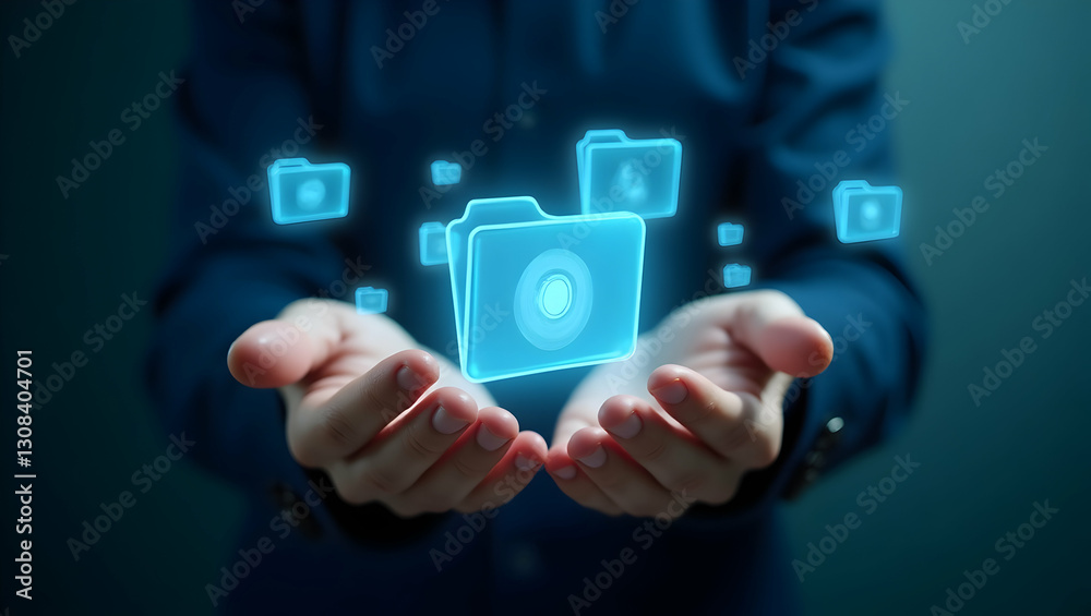 Hands Interacting with Holographic File Management: Dragging and Dropping Virtual Folders in Digital Workspaces Hands Interacting with Holographic File Management: Dragging and Dropping Virtual Folders in Digital Workspaces