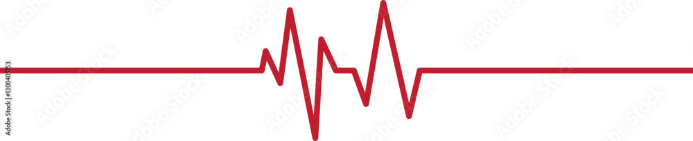 ECG Heartbeat Line Icon – Medical Pulse and Vital Signs Illustration ECG Heartbeat Line Icon – Medical Pulse and Vital Signs Illustration