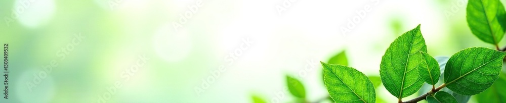Lush green leaves against stark white backdrop , flora, organic Lush green leaves against stark white backdrop , flora, organic