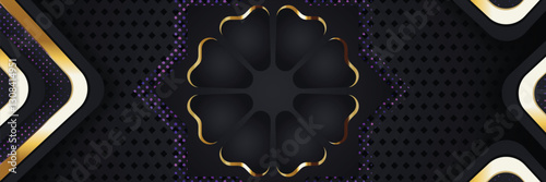 gold banner Abstract vector background board for text and message design modern. vector illustration