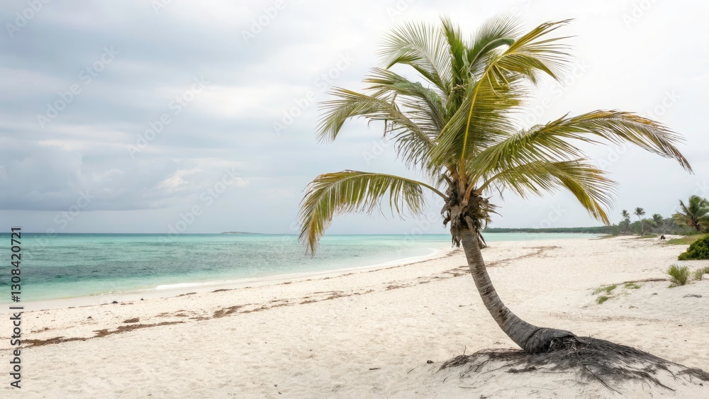 Bahamas Low Light Beach Palm Tree Photography: Dream Beach Sunset, Night Photography, Island Paradise Bahamas Low Light Beach Palm Tree Photography: Dream Beach Sunset, Night Photography, Island Paradise