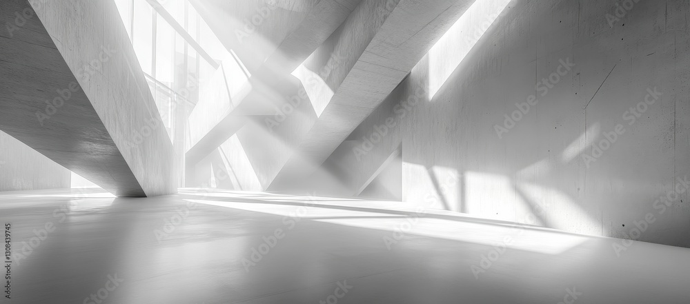 Elegant Modern Concrete Architecture Interior