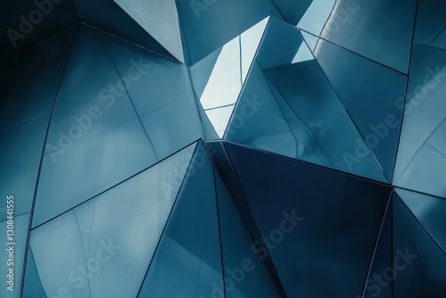 Geometric Facade Design: Modern Architectural Marvel
