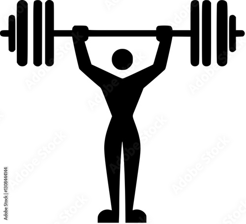 man lifting weights Generative AI