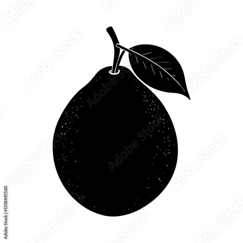 Guava silhouette vector