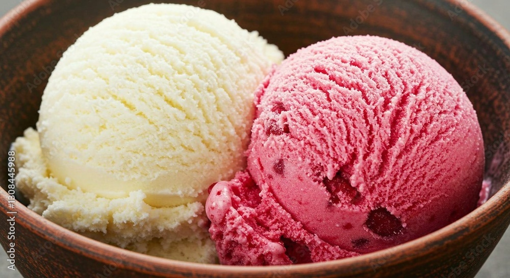 strawberry ice cream, vanilla and raspberry ice cream strawberry ice cream, vanilla and raspberry ice cream