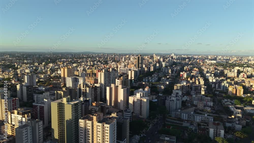 Panoramic aerial view of Curitiba, the capital of Paraná, Brazil. Panoramic aerial view of Curitiba, the capital of Paraná, Brazil.