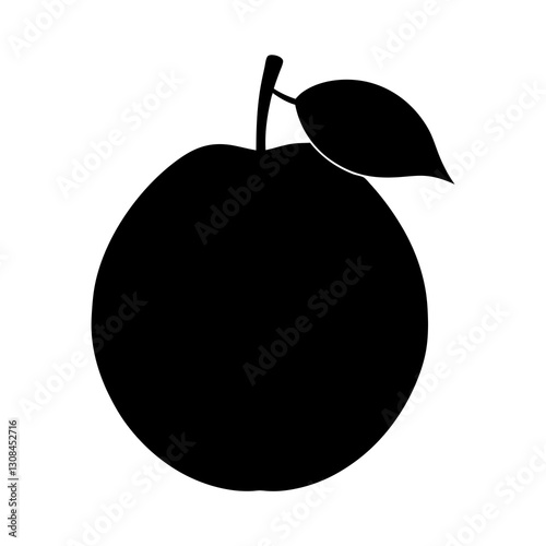 Guava silhouette vector