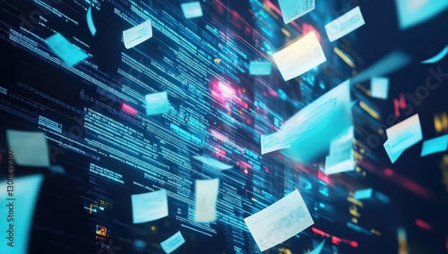Digital Documents Flying Through a Network of Code