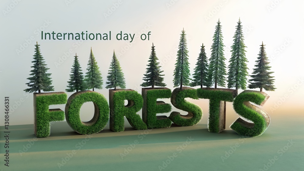 Fototapeta premium International day of forest. 