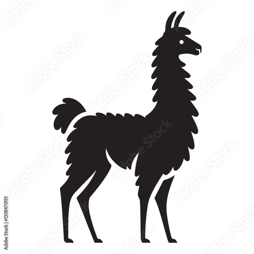 Llama Animal Vector Illustration for South American Themes