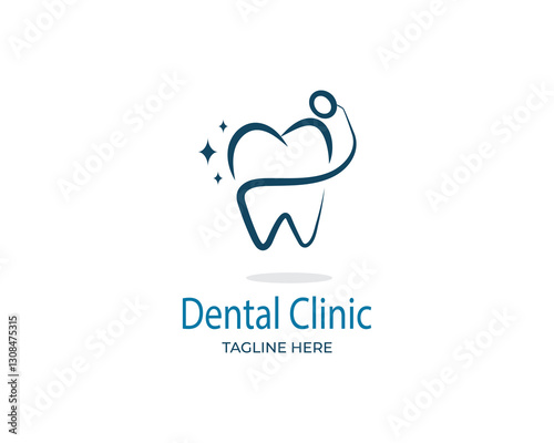 dental clinic tooth logo design vector illustration.
Keywords: