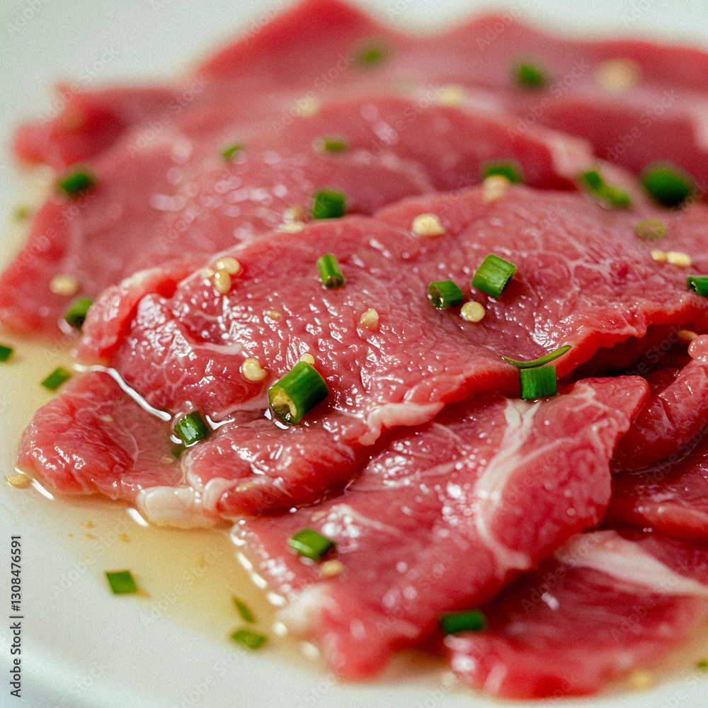 Fresh Raw Beef Slices Fresh Raw Beef Slices