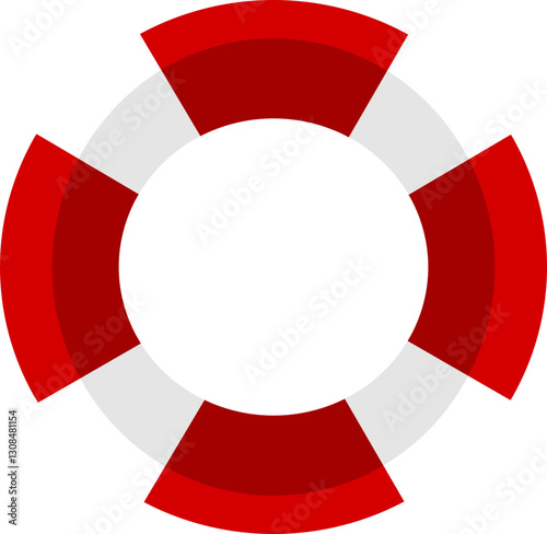 Marine safety lifebuoy symbol cartoon