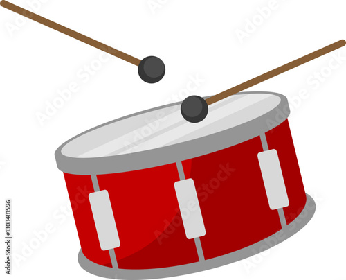 Drum and Drumsticks Music Equipment