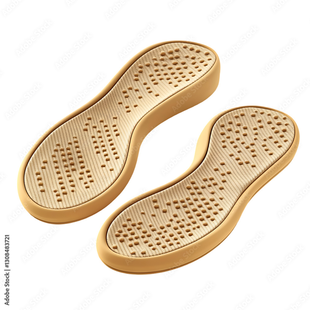 Beige shoe soles, close-up Beige shoe soles, close-up