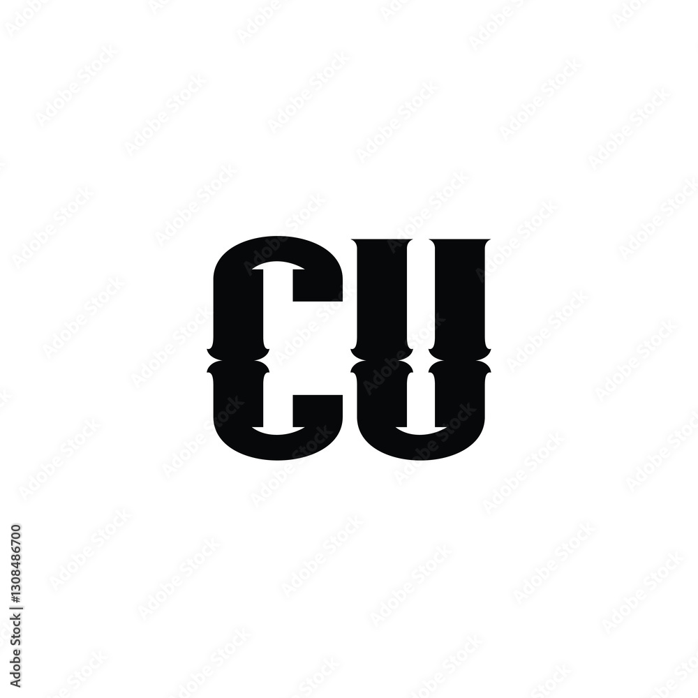 CU monogram logo design letter text name symbol monochrome logotype alphabet character simple logo CU monogram logo design letter text name symbol monochrome logotype alphabet character simple logo