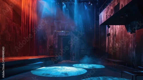 Dramatic Industrial Stage Lighting Design