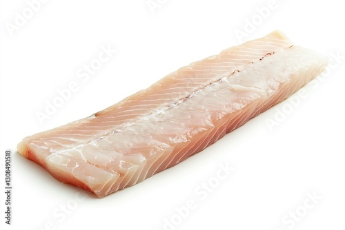 Tilefish fillet slice isolated on white background 