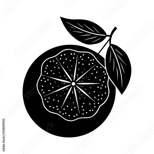 Lime silhouette vector