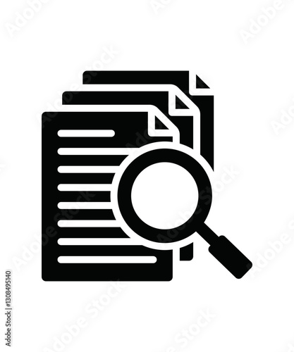 folder with magnifying glass