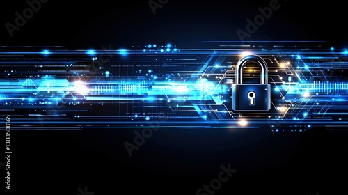 Artistic representation of a lock set against a dark, textured background emphasizing security themes photo