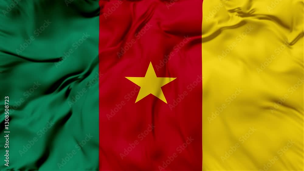 Cameroon Flag Waving in The Wind, Motion Animation Cameroon Flag 4K Cameroon Flag Waving in The Wind, Motion Animation Cameroon Flag 4K