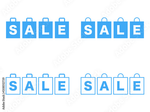 セール紙袋ロゴセット