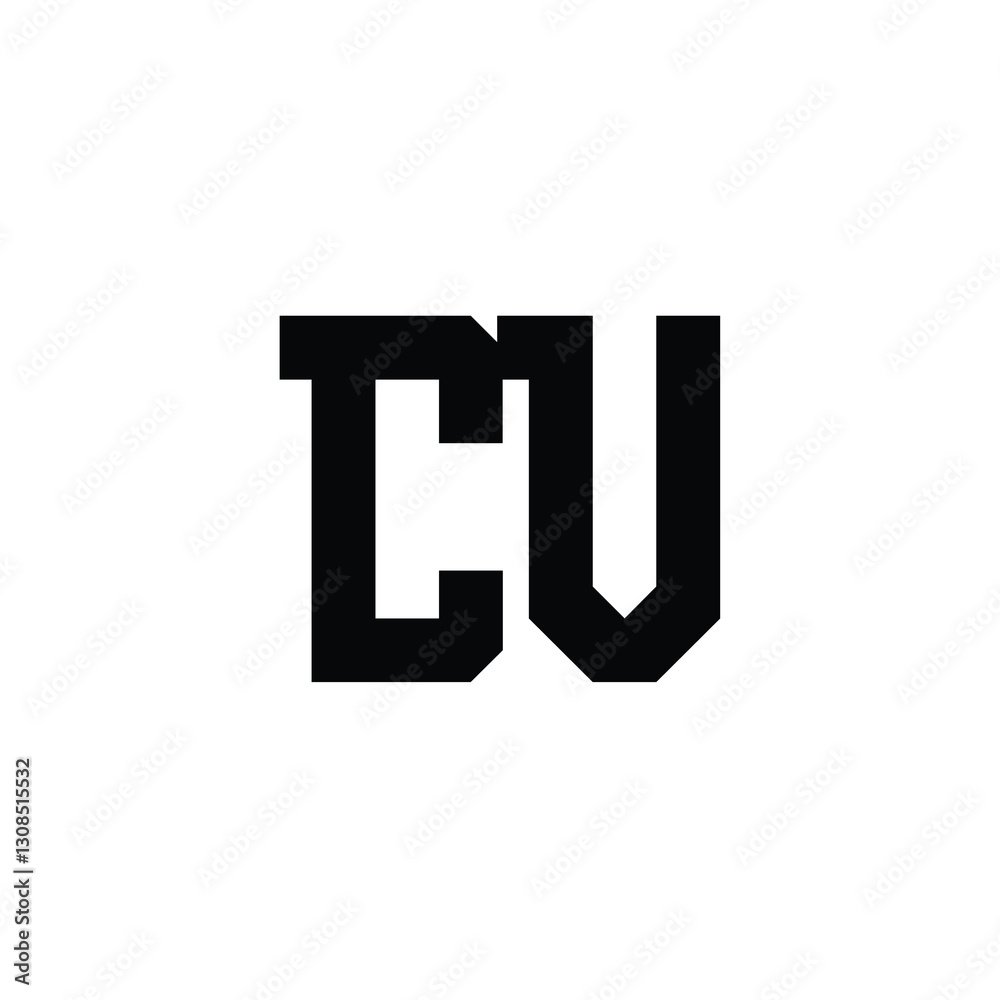 CV monogram logo design letter text name symbol monochrome logotype alphabet character simple logo CV monogram logo design letter text name symbol monochrome logotype alphabet character simple logo