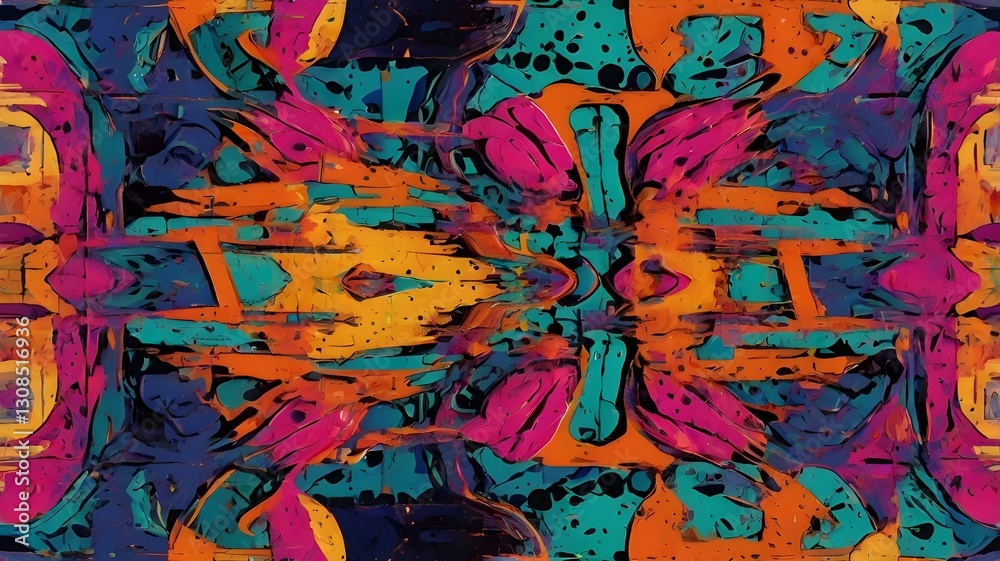 Obraz premium abstract colorful background with paint splashes