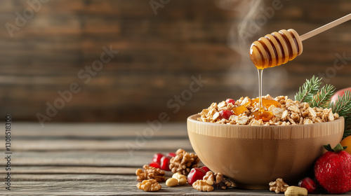 Golden Nectar: A bowl of ce...