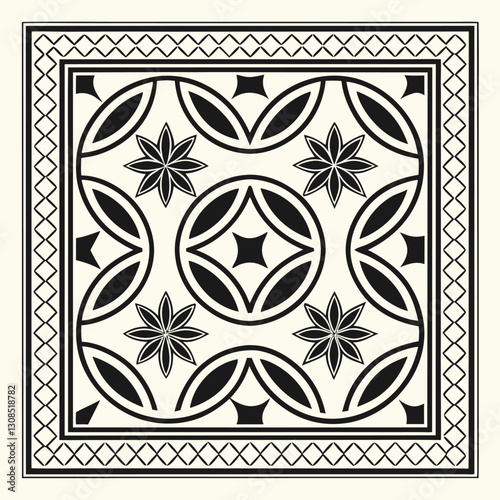 set of ornamental borders