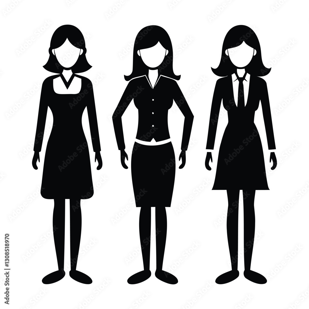 set of female teacher full body silhouette vector illustration 0240 set of female teacher full body silhouette vector illustration 0240