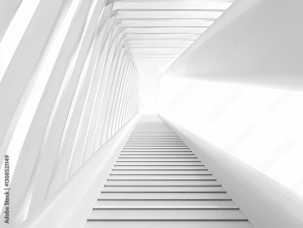 Obraz premium White Stairway to Light