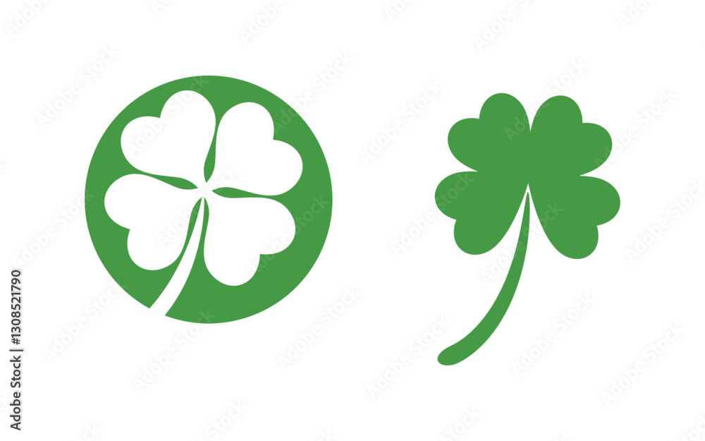 Clover Leaf icon illustration Logo Template Design Clover Leaf icon illustration Logo Template Design