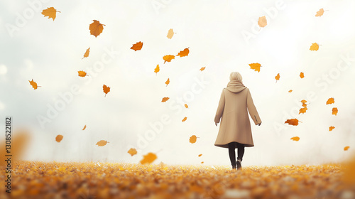 Autumn Wanderer: A solitary...