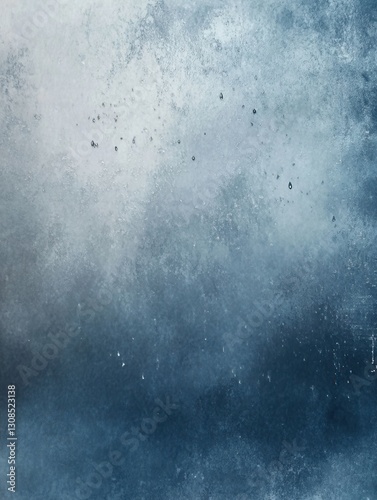 Abstract representation of sadness with muted blue and gray tones evoking a sense of calm and melancholy Generative AI