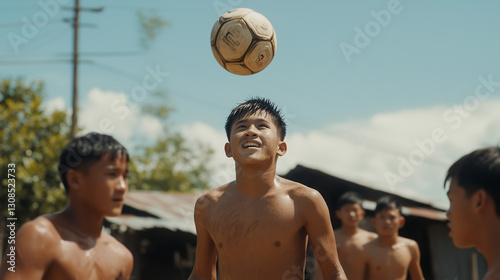 Childhood Soccer: A group o...