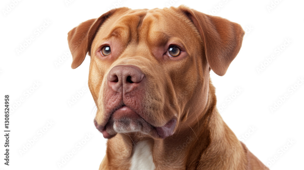 Studio shot of beautiful pit bull terrier dog posing on transparent background Studio shot of beautiful pit bull terrier dog posing on transparent background