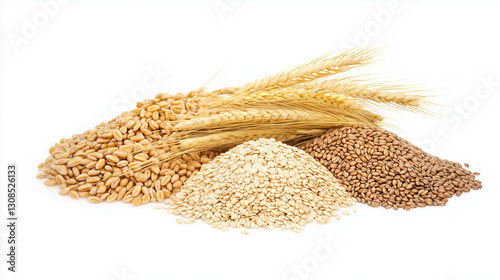 Golden Grains: A close-up c...