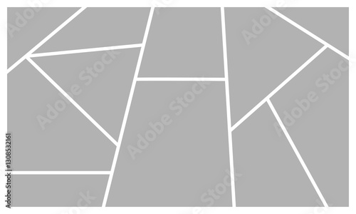 Frame collage. Storyboard layout panel or speech buble for manga episode