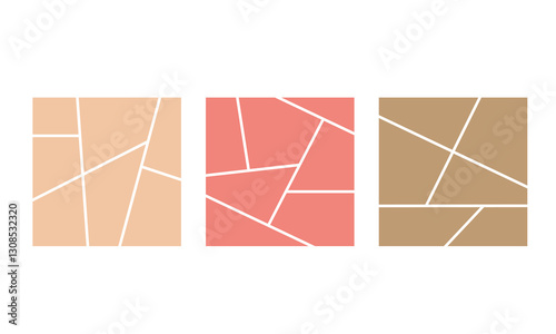 Set of collage color frames. Storyboard layout panel