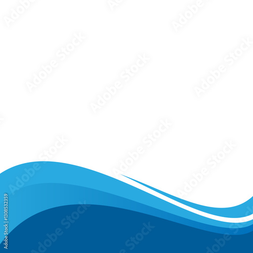 Elegant Wave Footer