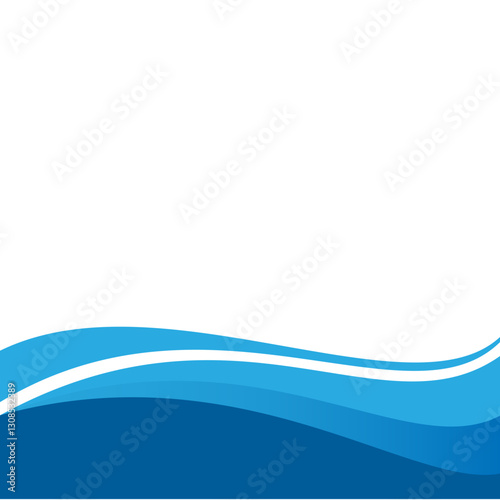 Elegant Wave Footer