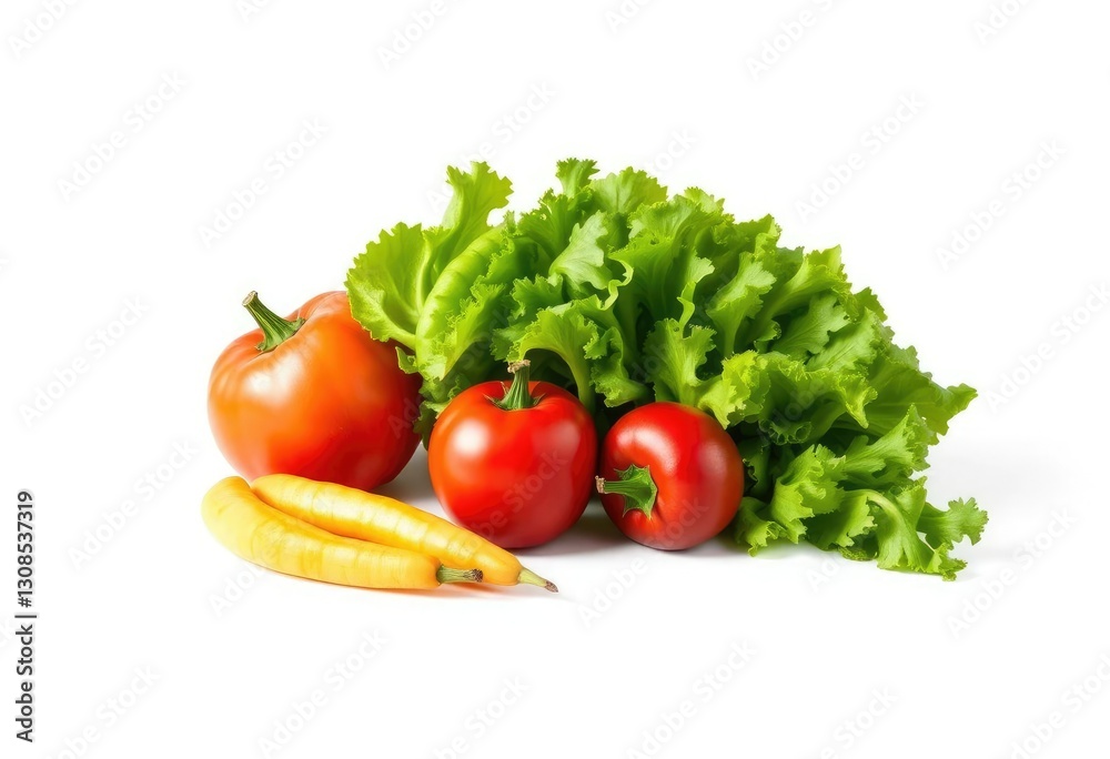 A vibrant, fresh vegetable sits alone against a pure white backdrop, healthy, color A vibrant, fresh vegetable sits alone against a pure white backdrop, healthy, color