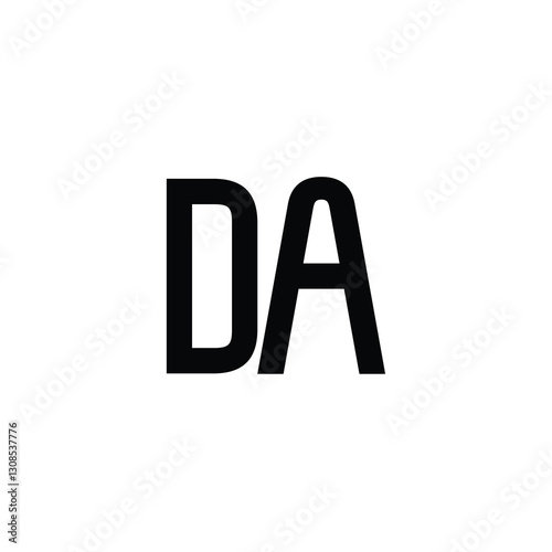 DA monogram logo design letter text name symbol monochrome logotype alphabet character simple logo Free Download DA monogram logo design letter text name symbol monochrome logotype alphabet character simple logo - GFXLoad