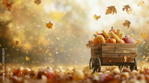Harvest Bounty: A wooden wa...