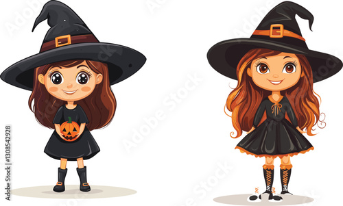 halloween witch girl