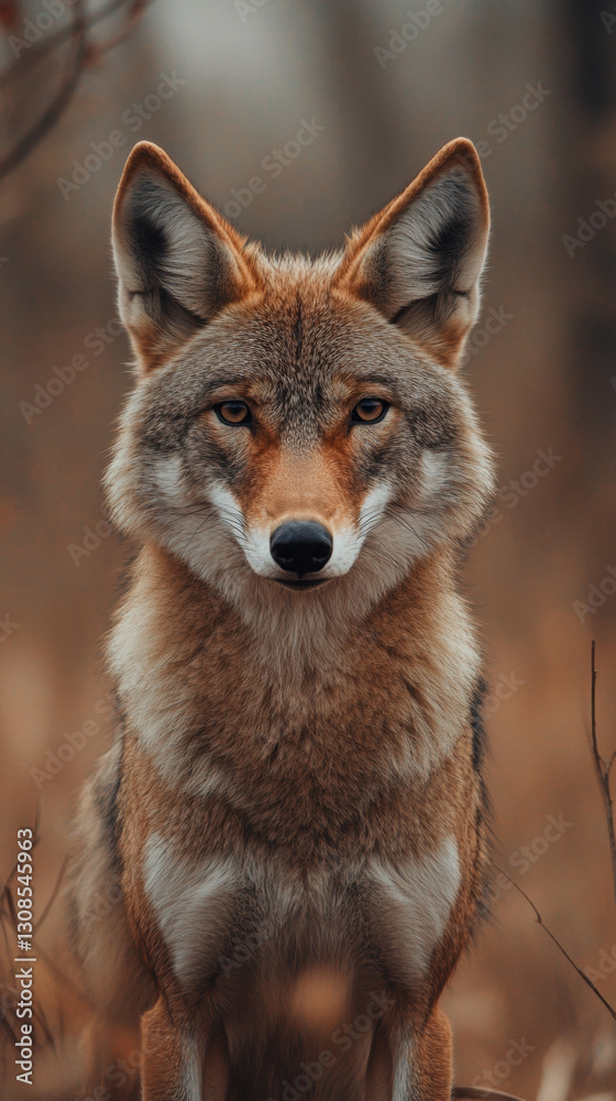 Fototapeta premium Portrait of a majestic coyote