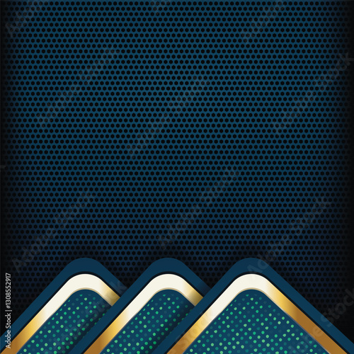 gold banner Abstract vector background board for text and message design modern. vector illustration